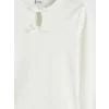 LCW Kids Ekru Fiyonk Detaylı Kız Çocuk Tişört
