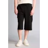 Defacto T4693AZBK81 Siyah Relax Fıt Düz Paça Sweatshirt Kumaşı Uzun Şort