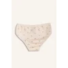 Defacto H0814A8WT47 Beyaz Baskılı Penye 3lü Slip Külot Kız Çocuk