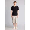 Defacto T4693AZGR210 Gri Relax Fıt Düz Paça Sweatshirt Kumaşı Uzun Şort