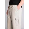 Defacto T4693AZGR210 Gri Relax Fıt Düz Paça Sweatshirt Kumaşı Uzun Şort