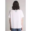 Defacto G9574AXWT32 Beyaz Dısney Mıckey & Mınnıe Oversıze Bisiklet Yaka Baskılı Kısa Kollu Tişört
