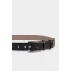 Defacto F0438AXBK27 Siyah Erkek Dikdörtgen Toka Suni Deri Jean Kemeri