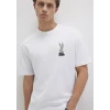 Mavi 0610636-620 Bugs Bunny Baskılı Beyaz Tişört