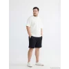 XSIDE Siyah Standart Kalıp Erkek Şort
