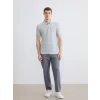 LCWAIKIKI Classic Gri Polo Yaka Erkek Tişört