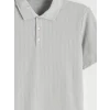 LCWAIKIKI Classic Gri Polo Yaka Erkek Tişört