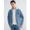 LCW Jeans İndigo Standart Kalıp Kapüşonlu Erkek Jean Mont