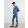 LCW Jeans İndigo Standart Kalıp Kapüşonlu Erkek Jean Mont