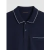 SOUTHBLUE Lacivert Polo Yaka Pike Erkek Tişört