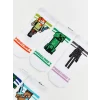 LCW Kids Karışık Minecraft Baskılı Erkek Çocuk Patik Çorap 5li