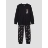 LCW Kids Siyah Baskılı Erkek Çocuk Pijama Takım