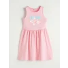 LCW Kids Pembe Desenli Kız Çocuk Elbise