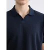 XSIDE Lacivert Polo Yaka Erkek Penye Tişört