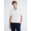 SOUTHBLUE Ekru Polo Yaka Erkek Tişört
