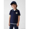 LCW Kids Lacivert Fenerbahçe Baskılı Erkek Çocuk Polo Yaka Tişört