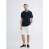 LCWAIKIKI Basic Lacivert Polo Yaka Pike Erkek Tişört
