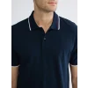 LCWAIKIKI Basic Lacivert Polo Yaka Pike Erkek Tişört