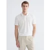 LCWAIKIKI Classic Ekru Polo Yaka Desenli Pike Erkek Tişört