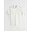 LCWAIKIKI Classic Ekru Polo Yaka Desenli Pike Erkek Tişört