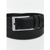 LCW ACCESSORIES Siyah Deri Görünümlü Erkek Kemer