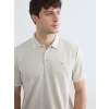 LCWAIKIKI Classic Gri Polo Yaka Erkek Tişört