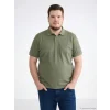 LCWAIKIKI Classic Haki Polo Yaka Erkek Tişört