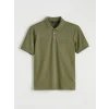 LCWAIKIKI Classic Haki Polo Yaka Erkek Tişört
