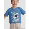 LCW Kids Mavi Baskılı Erkek Çocuk Tişört ve Şort