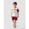 LCW Kids Beyaz Galatasaray Baskılı Erkek Çocuk Tişört ve Şort