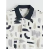 LCW Vision Lacivert Polo Yaka Desenli Pike Erkek Tişört