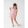 LCW Kids Pembe Fiyonklu Kız Çocuk Bluz ve Şort