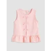 LCW Kids Pembe Fiyonklu Kız Çocuk Bluz ve Şort