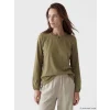 LCW Grace Haki Bisiklet Yaka Nakışlı Bluz