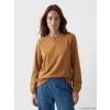 LCW Grace Kahverengi Bisiklet Yaka Nakışlı Bluz