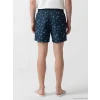LCW SWIMWEAR Lacivert Kısa Boy Palmiye Desenli Erkek Deniz Şortu