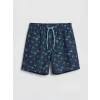 LCW SWIMWEAR Lacivert Kısa Boy Palmiye Desenli Erkek Deniz Şortu