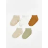 LCW baby Bej Erkek Bebek 5li Patik Çorap