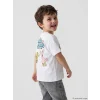LCW Kids Beyaz Sünger Bob Baskılı Erkek Çocuk Tişört