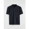 LCWAIKIKI Classic Lacivert Polo Yaka Erkek Tişört