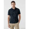 LCWAIKIKI Classic Lacivert Polo Yaka Standart Fit Strüktürlü Erkek Tişört