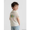 LCW Kids Bej Pokemon Baskılı Erkek Çocuk Tişört