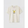 LCW Kids Bej Pikachu Baskılı Erkek Çocuk Tişört