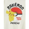 LCW Kids Bej Pikachu Baskılı Erkek Çocuk Tişört