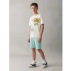 LCW Kids Ekru Baskılı Erkek Çocuk Tişört ve Şort