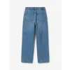 LCW Kids İndigo Nakışlı Kız Çocuk Jean Pantolon