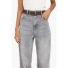 Defacto F5522AXNM55 Gri %100 Pamuk 90s Wıde Leg Jean Pantolon
