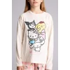 Defacto H1070A8ER100 Ekru %100 Pamuklu Hello Kıtty 2li Pijama Takımı Kız Çocuk