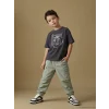 LCW Kids Yeşil Beli Lastikli Loose Fit Erkek Çocuk Pantolon