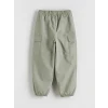 LCW Kids Yeşil Beli Lastikli Loose Fit Erkek Çocuk Pantolon